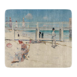 Beach Scene (Holiday at Mentone) (australische Kun Schneidebrett