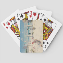 Beach Scene (Holiday at Mentone) (australische Kun Spielkarten