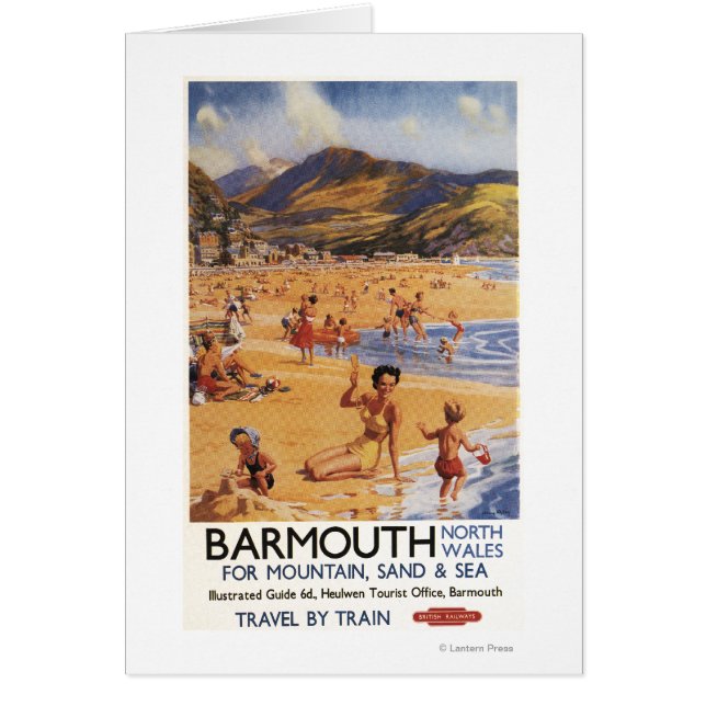 Beach Scene Mutter und Kids British Rail (Vorne)