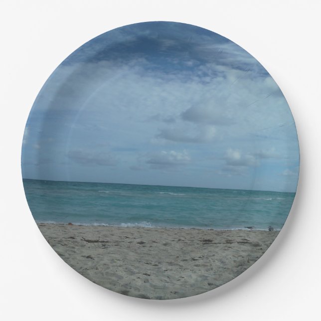 BEACH SCENE PAPPTELLER (Vorderseite)