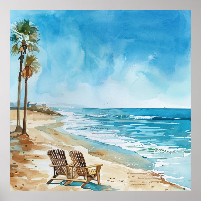 Beach Scene Poster (Vorne)