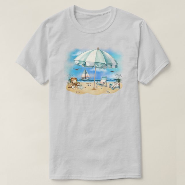 Beach Scene T - Shirt (Design vorne)