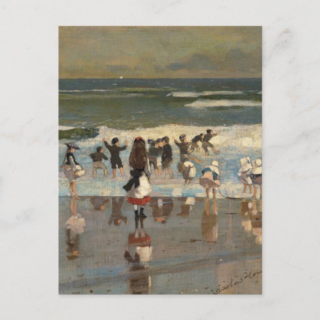 Beach Scene - Winslow Homer Postkarte (Vorderseite)