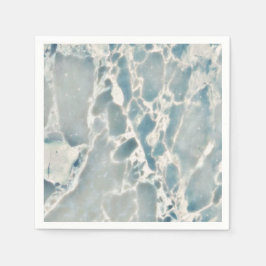 Beach Sea Glass Ocean Blues Aquamarin & Aqua Marmo Serviette