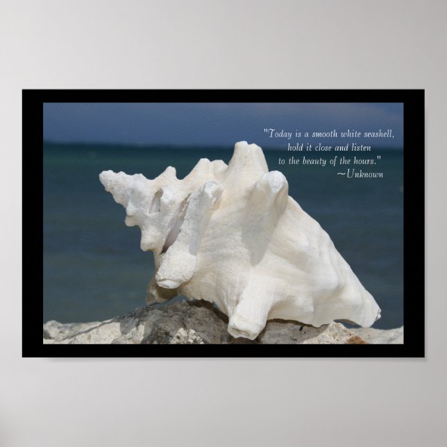 Beach Sea Muschel Inspiration Poster (Vorne)