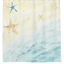 *~* Beach Sea Shore Star Fisch AR7 Nautic  Duschvorhang