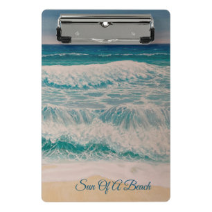 Beach Sea Surf Sonne eines Strandes Mini Klemmbrett