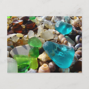 Beach Seaglass Postkarten Agate Rocks Muscheln