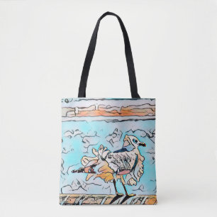 Beach Seagull Niedlicher Cartoon Art
