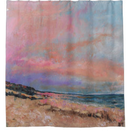 Beach Seascape Fine Art Beach Malerei Duschvorhang
