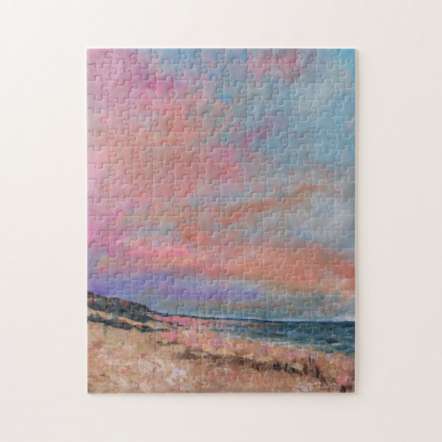Beach Seascape Fine Art Beach Malerei Puzzle (Vertikal)
