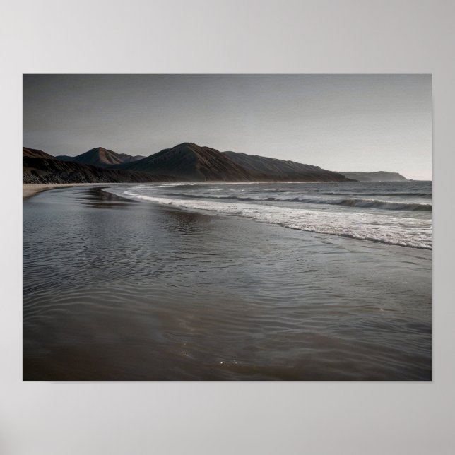 Beach Seascape Ocean Shoreline Photo Poster (Vorne)