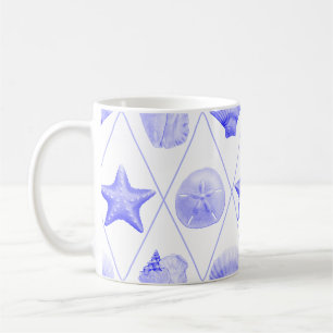 Beach Seashell Pattern Kaffeetasse