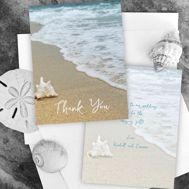 Beach Seashell Vielen Dank, Message Card Ankündigung (Von Creator hochgeladen)