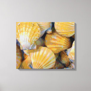 Beach Seashells Art Canvas Print Leinwanddruck
