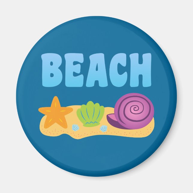 Beach Seashells Magnet (Vorne)