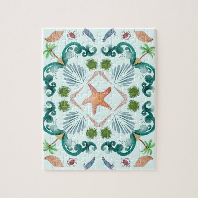 Beach Seashells Sea Life Puzzle (Vertikal)