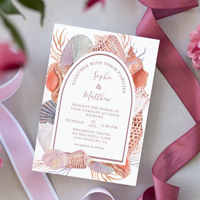 Beach Seashells Watercolor Coastal Chic (Von Creator hochgeladen)