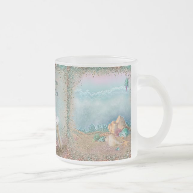 Beach Seashells Wedding Tasse (Rechts)