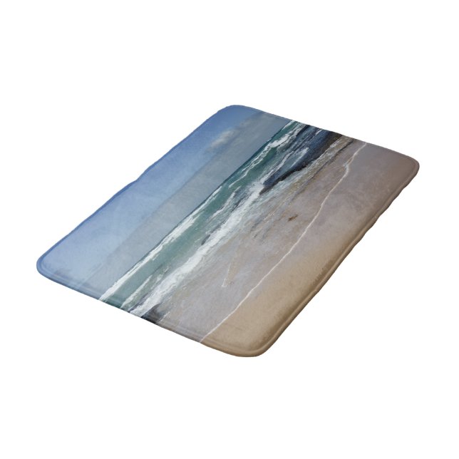 Beach Seashore Memory Foam Bath Mat Badematte (Schrägansicht)