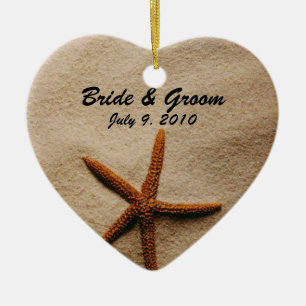 Beach Serenity Keepake Hochzeitsfeier Keramikornament