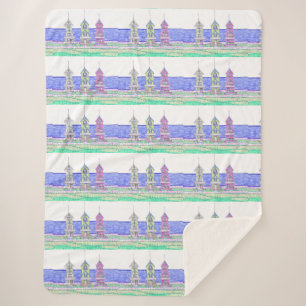 Beach Shack Sherpa Blanket Sherpadecke