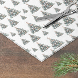 Beach Shell Christmas Tree Pattern Seidenpapier