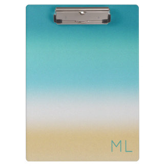Beach Shore Abstrakt Bay Wave Surf Geschenk Klemmbrett