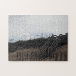 Beach Side Foto mit Sea Grasses & Stairs Puzzle