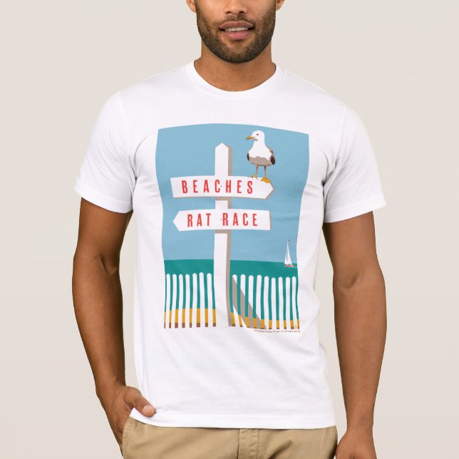 Beach Sign Post T-Shirt (Vorderseite)