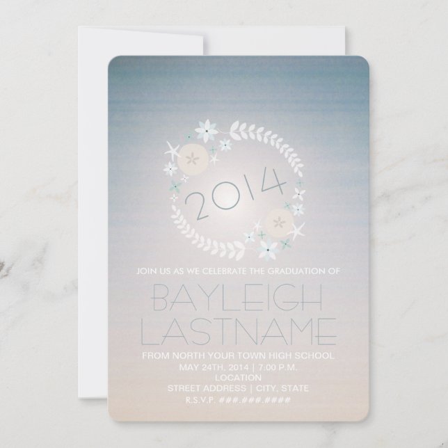 Beach Sky 2014 Abschluss Foto Ankündigung (Vorderseite)