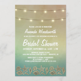 Beach Starfish Seashell Bridal Einladungen