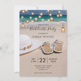Beach String Lights Junggeselinnen-Abschied Einladung