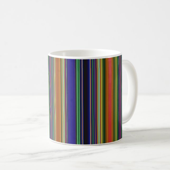 Beach Stripes Kaffeetasse (VorderseiteRechts)