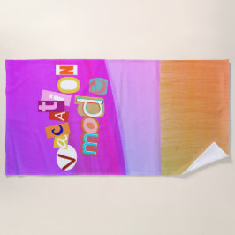 Beach Style Retro Vacay Mode  Strandtuch