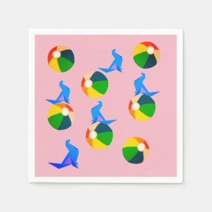 Beach, Summer Paper Napkins Serviette