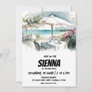 Beach Summer Party Einladung