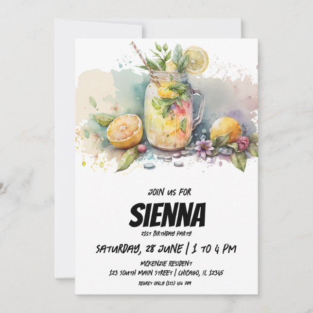 Beach Summer Party Einladung (Vorderseite)