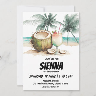 Beach Summer Party Einladung