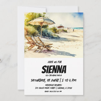 Beach Summer Party Einladung