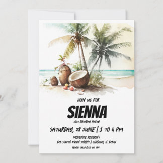Beach Summer Party Einladung