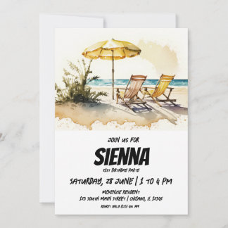 Beach Summer Party Einladung