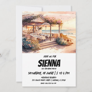 Beach Summer Party Einladung