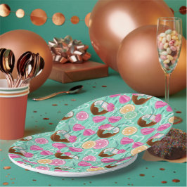 Beach Summer Pattern  Pappteller