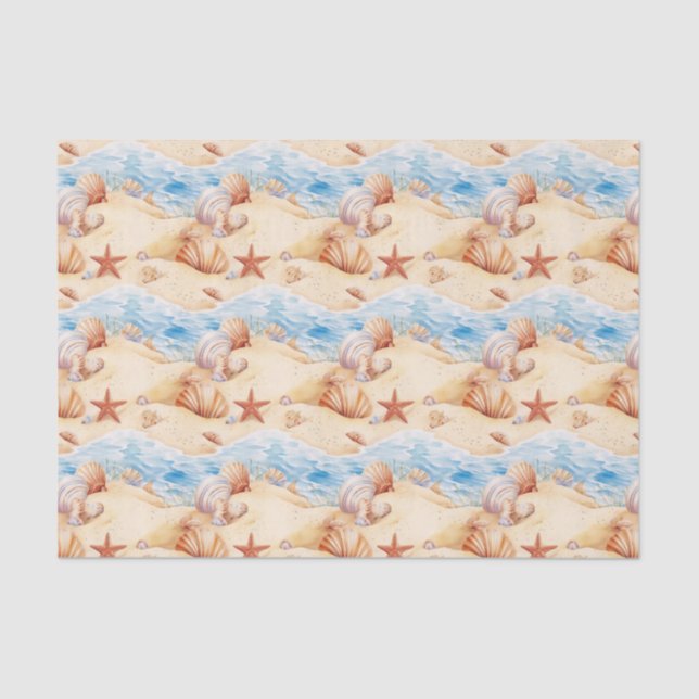 Beach Summer Tissue Paper Seidenpapier (Vorderseite)