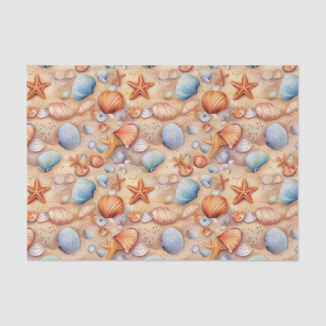 Beach Summer Tissue Paper Seidenpapier (Vorderseite)