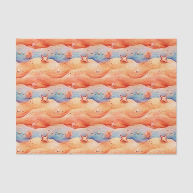 Beach Summer Tissue Paper Seidenpapier (Vorderseite)