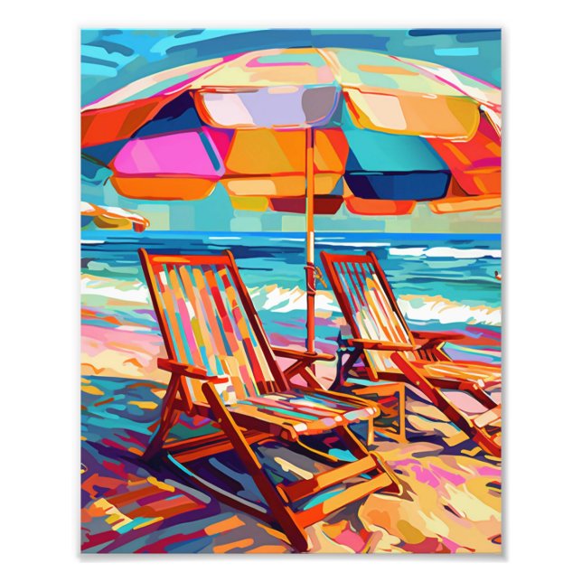 Beach Summer Vibes Fotodruck (Vorne)