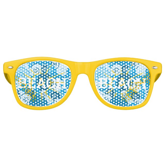 BeACH Sun Wave Retro Shades / Fun Party Sonnenbril Partybrille (Vorderseite)