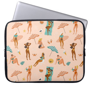 Beach Sunbader Pattern Laptopschutzhülle
